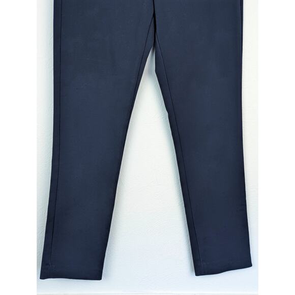 Tibi New York Pants Trousers Slim Ankle Career Office Work Navy Blue Size 4 - Picture 3 of 13